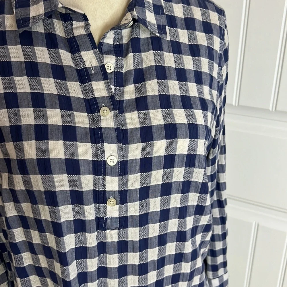 TALBOTS COTTON LP TOP COASTAL LAGENLOOK LIGHTWEIGHT GAUZY CLASSIC - Picture 3 of 10